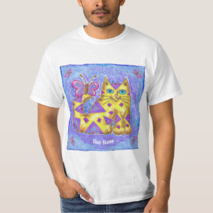 Camiseta gato diamante