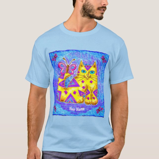 Camiseta gato diamante (Frente)