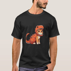 Camiseta Gato Disfarçado de Dinossauro