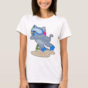 Camiseta Gato Diver Snorkel Diving