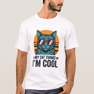 Camiseta Gato Divertido Acha Que Sou Giro Vintage