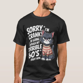 Camiseta Gato Divertido Desculpe, estou irritado, estou pas