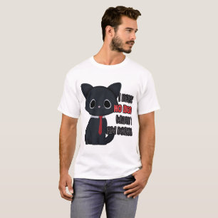 Camiseta Gato Divertido Eu Não Tenho Ideia Do Que