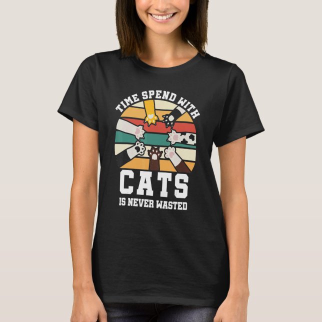 Camiseta gato dizendo coisas engraçadas (Frente)