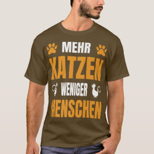 Camiseta Gato dizendo Mais gatos menos pessoas para mães de
