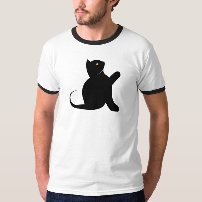 Camiseta Gato Dizendo Olá (Frente)