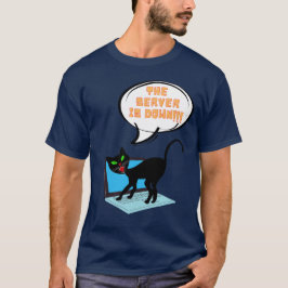 Camiseta gato dizendo que o servidor está inativo