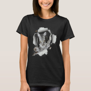 Camiseta Gato Dj Rasgou Tecido