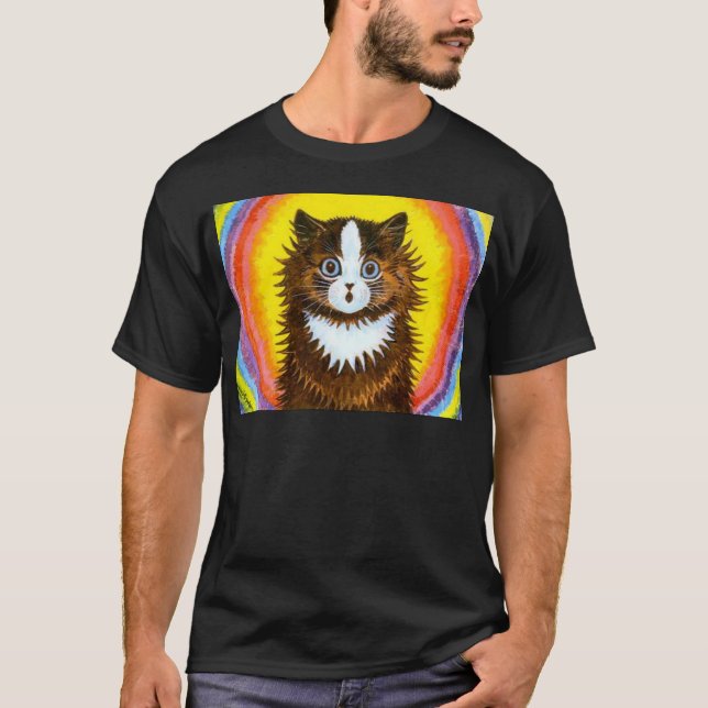Camiseta Gato do arco-íris (Frente)