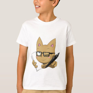 Camiseta Gato do artista "sem bloco preto "