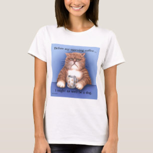 Camiseta Gato do café