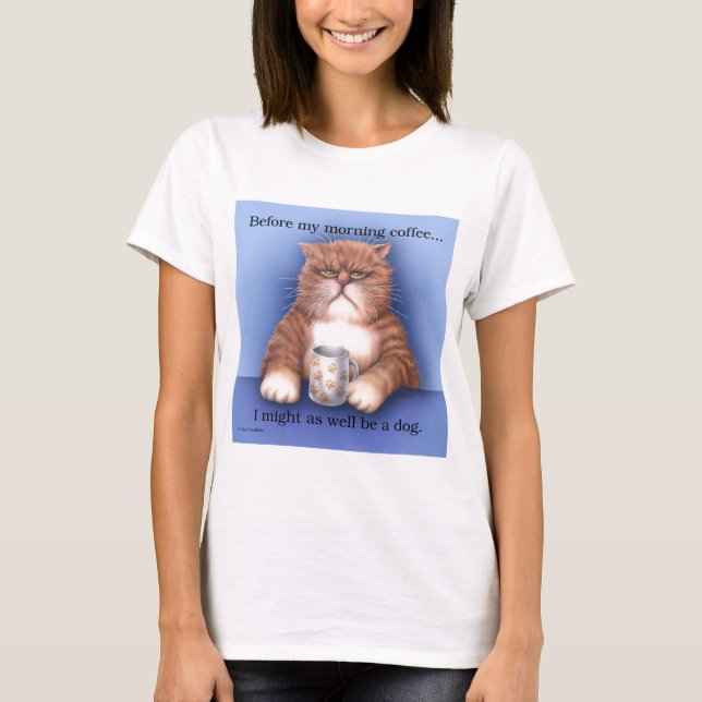 Camiseta Gato do café (Frente)