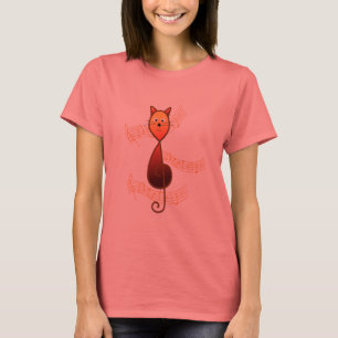 Camiseta Gato do Clef de triplo