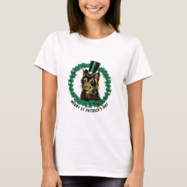 Camiseta Gato do Dia de São Patrício