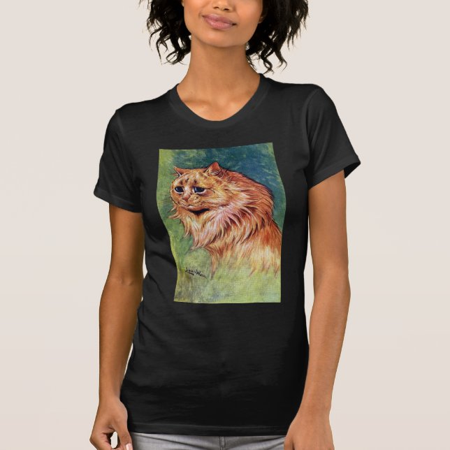Camiseta Gato do doce de fruta com olhos azuis (Frente)