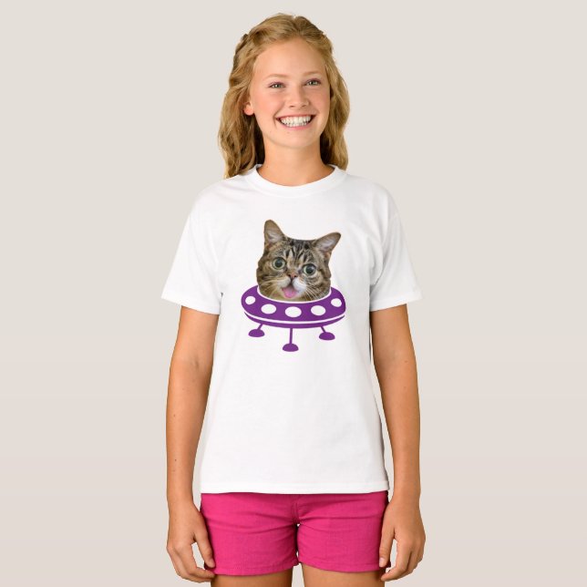 Camiseta Gato do Espaço (Frente Completa)