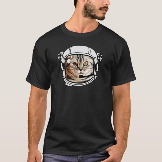 Camiseta Gato do Espaço (Frente)