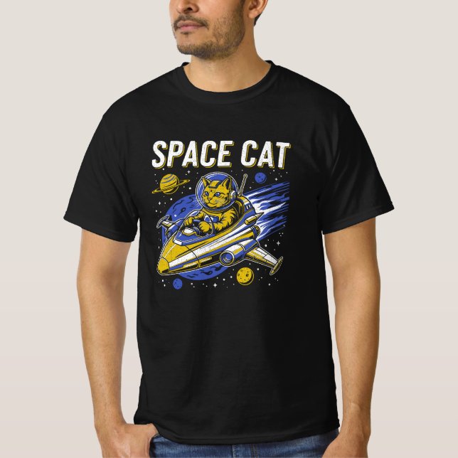 Camiseta Gato do Espaço (Frente)