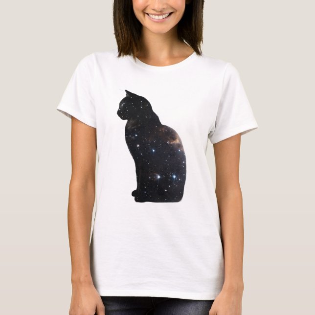 Camiseta Gato do espaço (Frente)