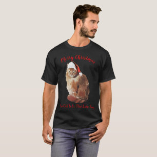 Camiseta Gato do Feliz Natal