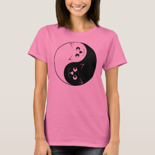 Camiseta Gato do gatinho de Yin Yang
