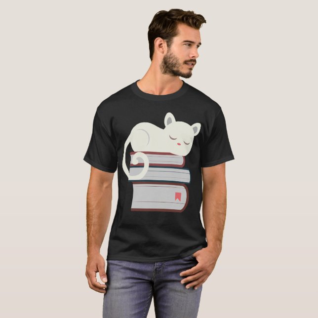 Camiseta Gato do livro (Frente Completa)