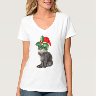 Camiseta Gato do Natal