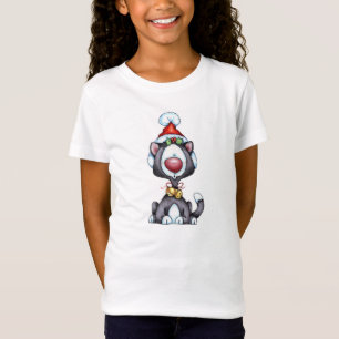 Camiseta Gato do Natal - t-shirt