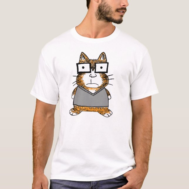 Camiseta Gato do nerd (Frente)