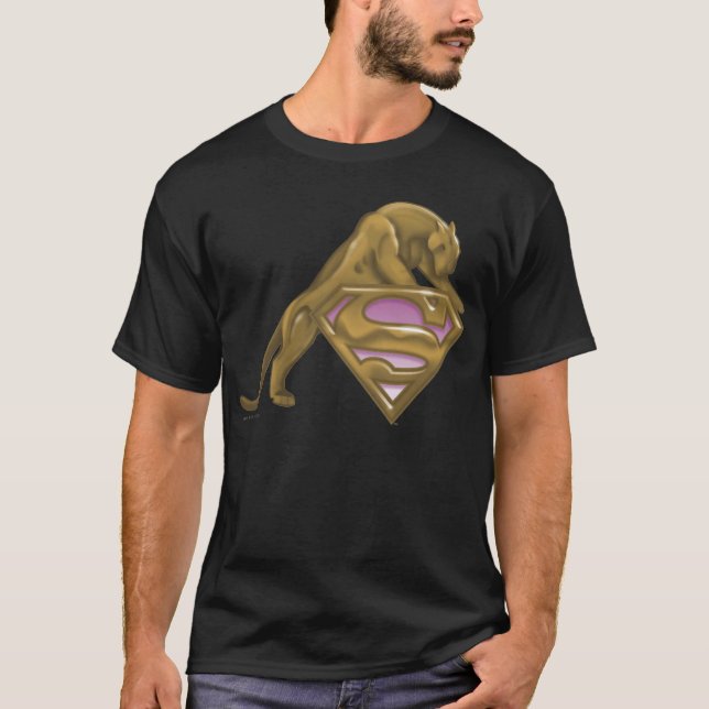 Camiseta Gato do ouro de Supergirl (Frente)