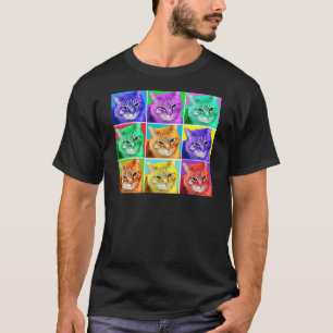 Camiseta Gato do pop art