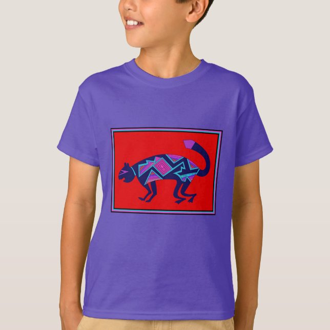 Camiseta Gato do sudoeste de Mimbres (Frente)