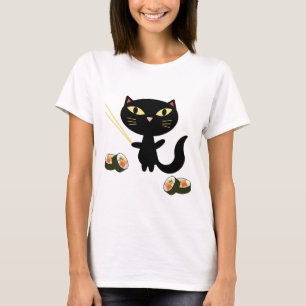 Camiseta Gato do sushi