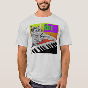 Camiseta Gato do teclado - T do acesso público