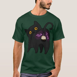 Camiseta Gato do tempo do chá