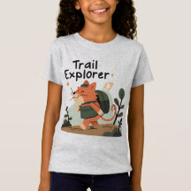 Gato do Trail Explorer - Kids Adventure Tee
