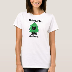 Camiseta Gato do traje; Gato do Natal
