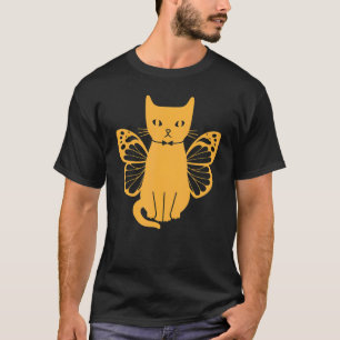 Camiseta Gato  Dono de Gato I Gatos Com Borboletas