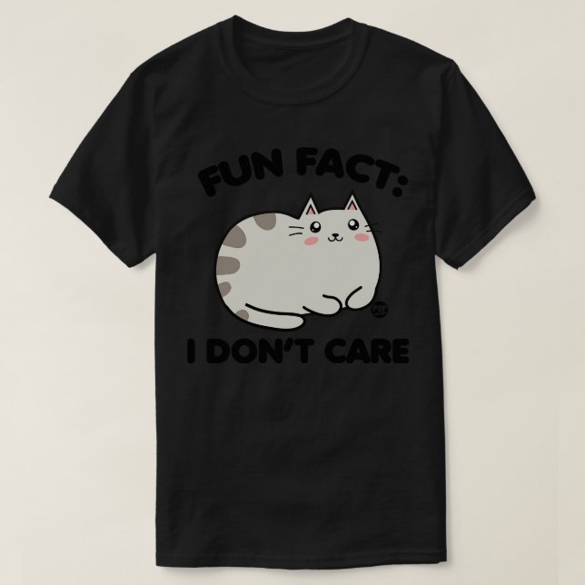 CAMISETA GATO DONT CARE (Frente do Design)
