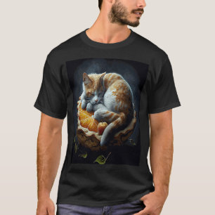 Camiseta Gato Dorme Torta de Maçã