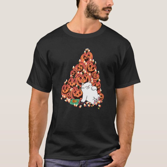Camiseta Gato Dormindo Ao Lado Do Cavaleiro Assustador De A (Frente)