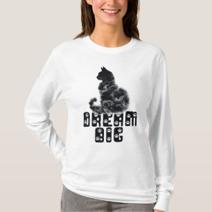 Camiseta Gato dos Sonhos Grandes, Gráfico de Gato em Forma