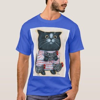 Camiseta Gato e Amigos de Frango