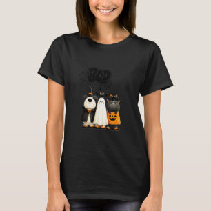 Camiseta Gato e Cachorro Fantasiosos de Halloween em Design