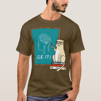 Camiseta Gato e cérebro