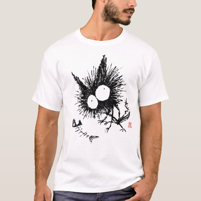 Camiseta Gato e Fishbone ósseos (Frente)