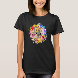 Camiseta Gato E Flor Floral Primavera Flores Gatinho Jardim