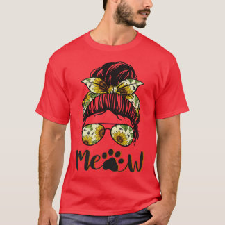Camiseta gato e girassol 1
