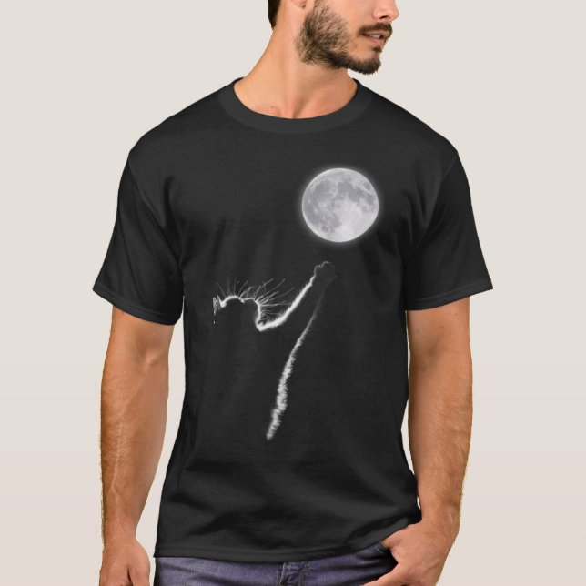 Camiseta Gato E Lua (Frente)