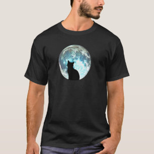 Camiseta Gato e Lua Mia na Sombra da Luz da Lua Azul 02